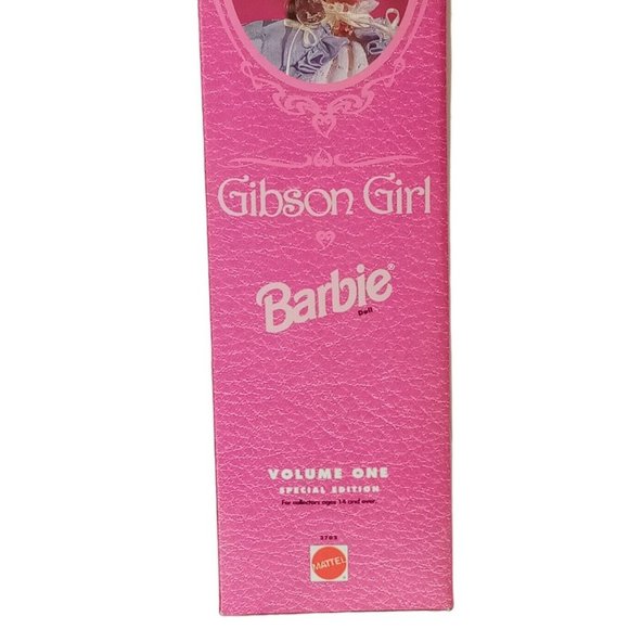 Gibson Girl Barbie #3702 Great Eras Collection Vintage 1993 MINT in Book Box - Picture 9 of 11